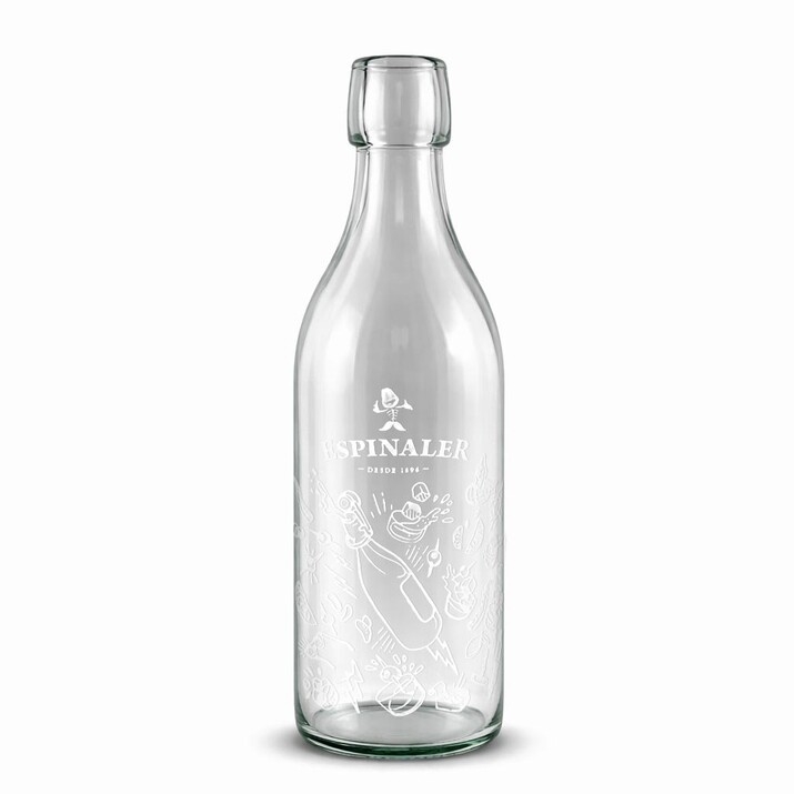 El arte de la línea: Serigrafía en una tinta que transforma la botella de Vermut Espinaler